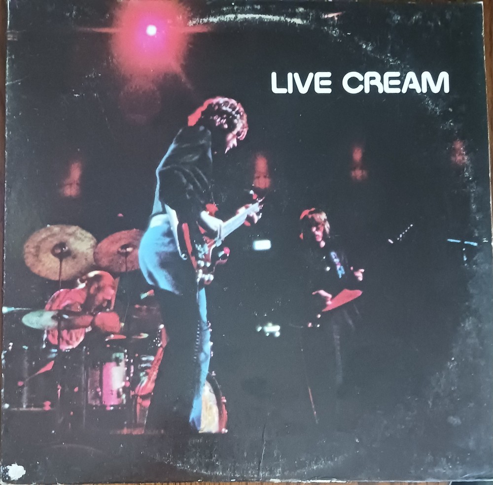 CREAM – LIVE CREAM – RSO RECORDS VINYL ALBUM – (G/VG)