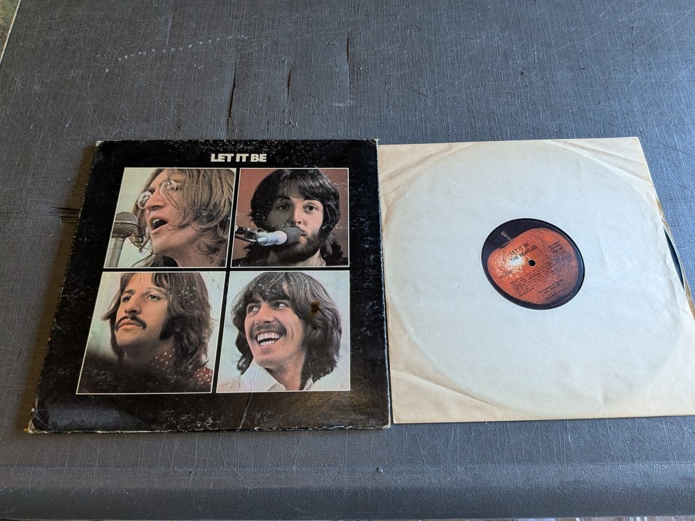 The Beatles Let It Be 1970 LP Vinyl AR 34001 Apple Record