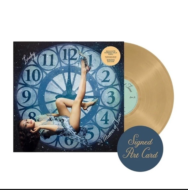 LAUFEY A Matter of Time Morning Edition Gold Vinyl LP with Signed Art Card