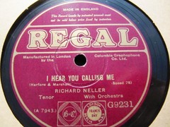1928 RICHARD NELLER British tenor I hear you calling me/ Mother Machree REGAL