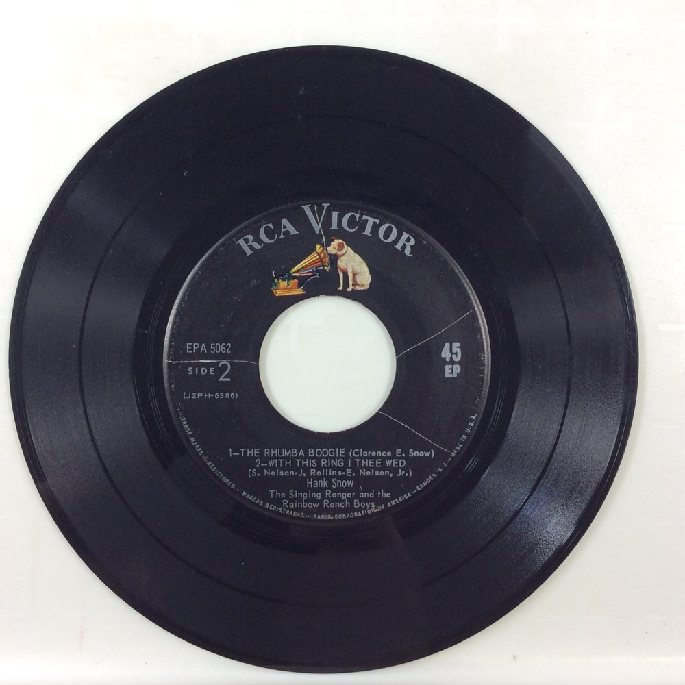 Hank Snow 45 rpm Vinyl Record I’m Moving On RCA Victor