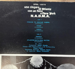 N.A.D.M.A. Uno Zingaro Di Atlante LP RCA 1973 First Press Italian Prog Promo