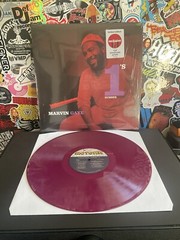 MARVIN GAYE Number 1’s VG++ TRANLUCENT PURPLE VINYL W/HYPE STICKER