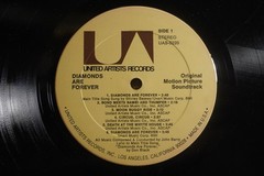 John Barry Soundtrack LP 007 Diamonds Are Forever on UA