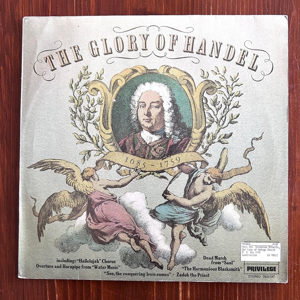 The Glory Of Handel ~ VINYL LP. Deutsche Grammophon 2535 247. STEREO