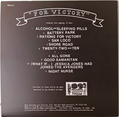 Rations – For Victory – 2010 Vinyl EP S/S W/ Insert – New York Punk / HC