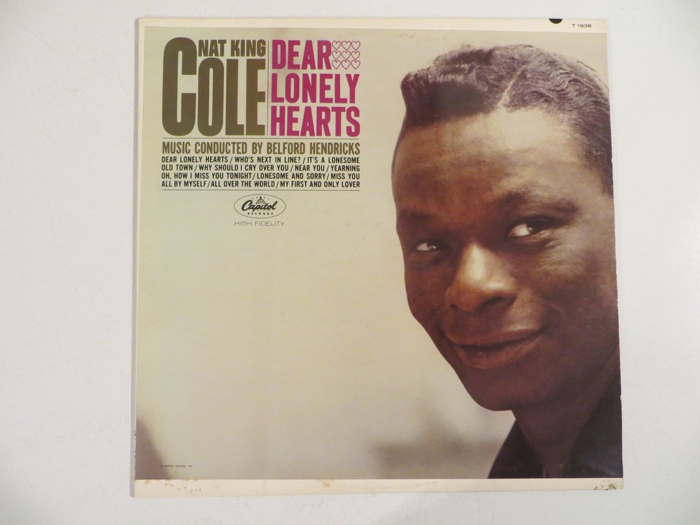 Nat King Cole – Dear Lonely Hearts – LP 1962 Capitol, Mono – Pop, Jazz – OG