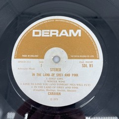 Caravan – In The Land Of Grey And Pink UK 1971 Brown/White Label Gatefold Vinyl