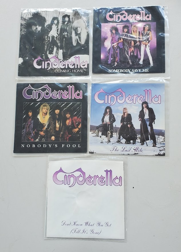 5 CINDERELLA 45 PICTURE SLEEVE LOT COMING HOME DONT KNOW WHAT YOU GOT