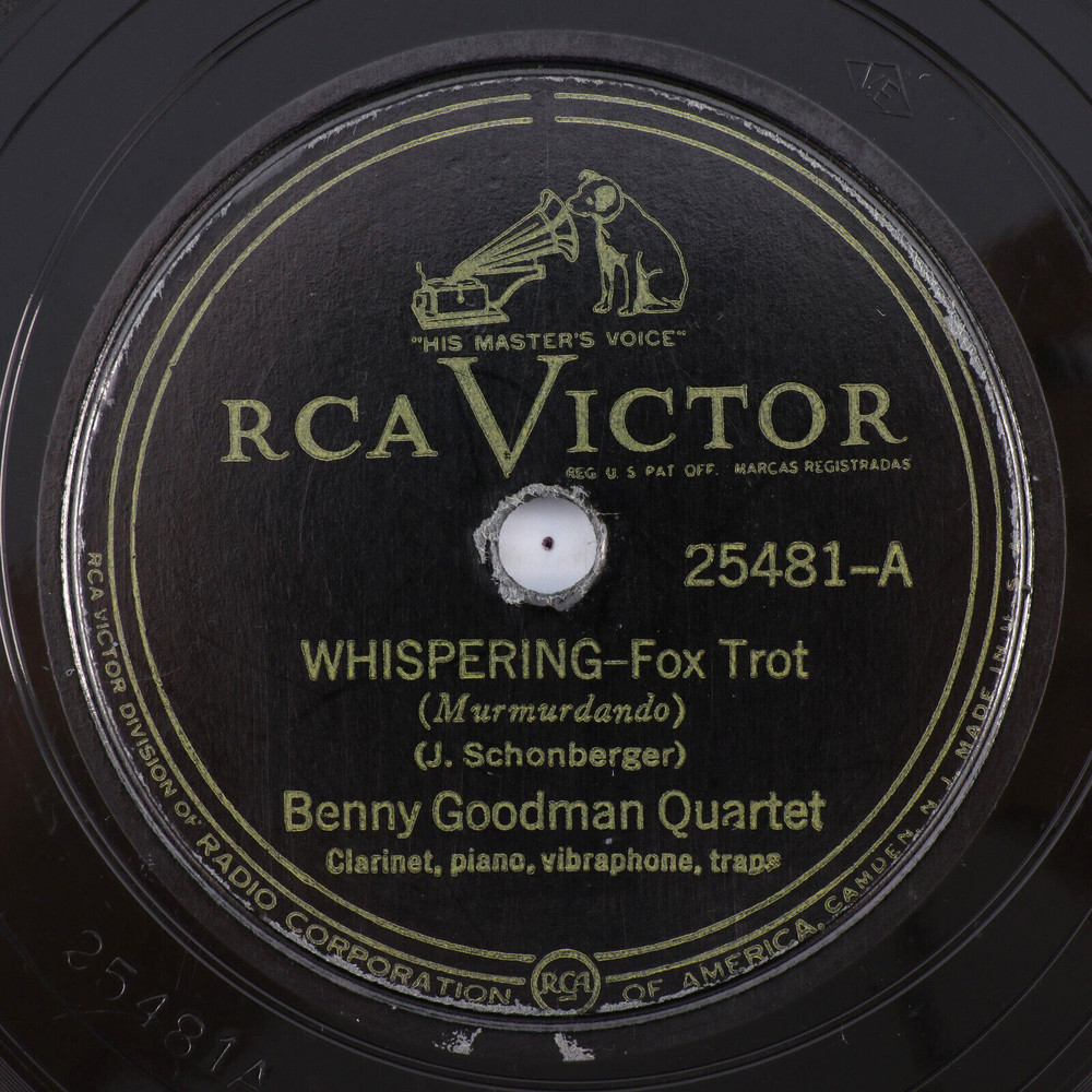 Benny Goodman – Whispering / Tiger Rag – Repress 78 rpm Record Hollywood 25481