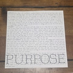 PURPOSE What’s In Worth 7″ RED VINYL Limited #126/200 NJHC Special Forces 1997