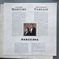 Freddie Mercury, Montserrat Caballe – Barcelona Vinyl Record First UK Ex/Ex