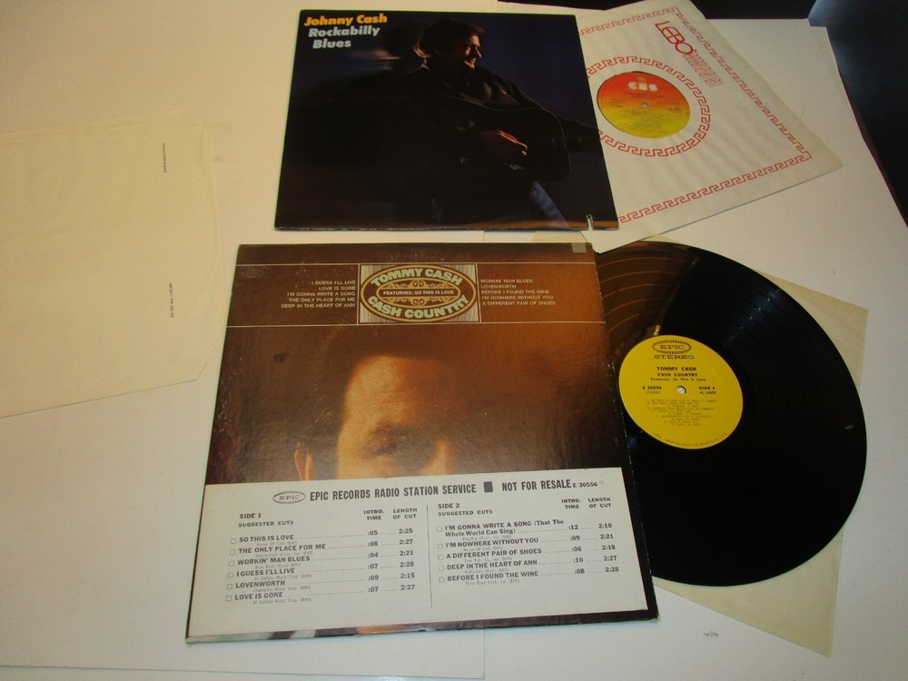 Johnny Cash Rockabilly Blues LP UK IMPORT CBS + BROTHER LP EX FO26