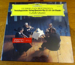 BEETHOVEN: String Quartets Op 127, 135, 130 (Finale) SEALED ’77 LP DG LaSalle Qr