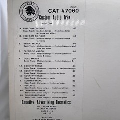 UNKNOWN ARTIST: The Cat – Custom Audio Traxx /Creative Advertising Thematics