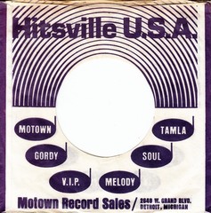 Company Sleeve 45 Motown – White W/ Blue Hitsville U.S.A. Original!