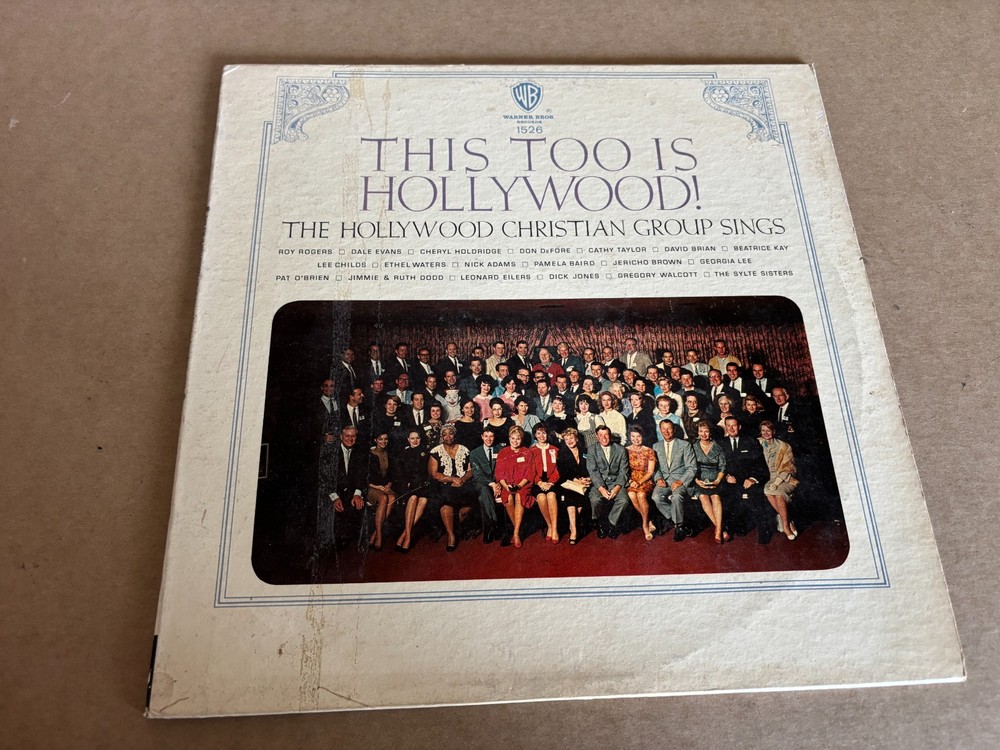 This Too Is Hollywood Christian Group Sings Various Artists Gospel LP Warner