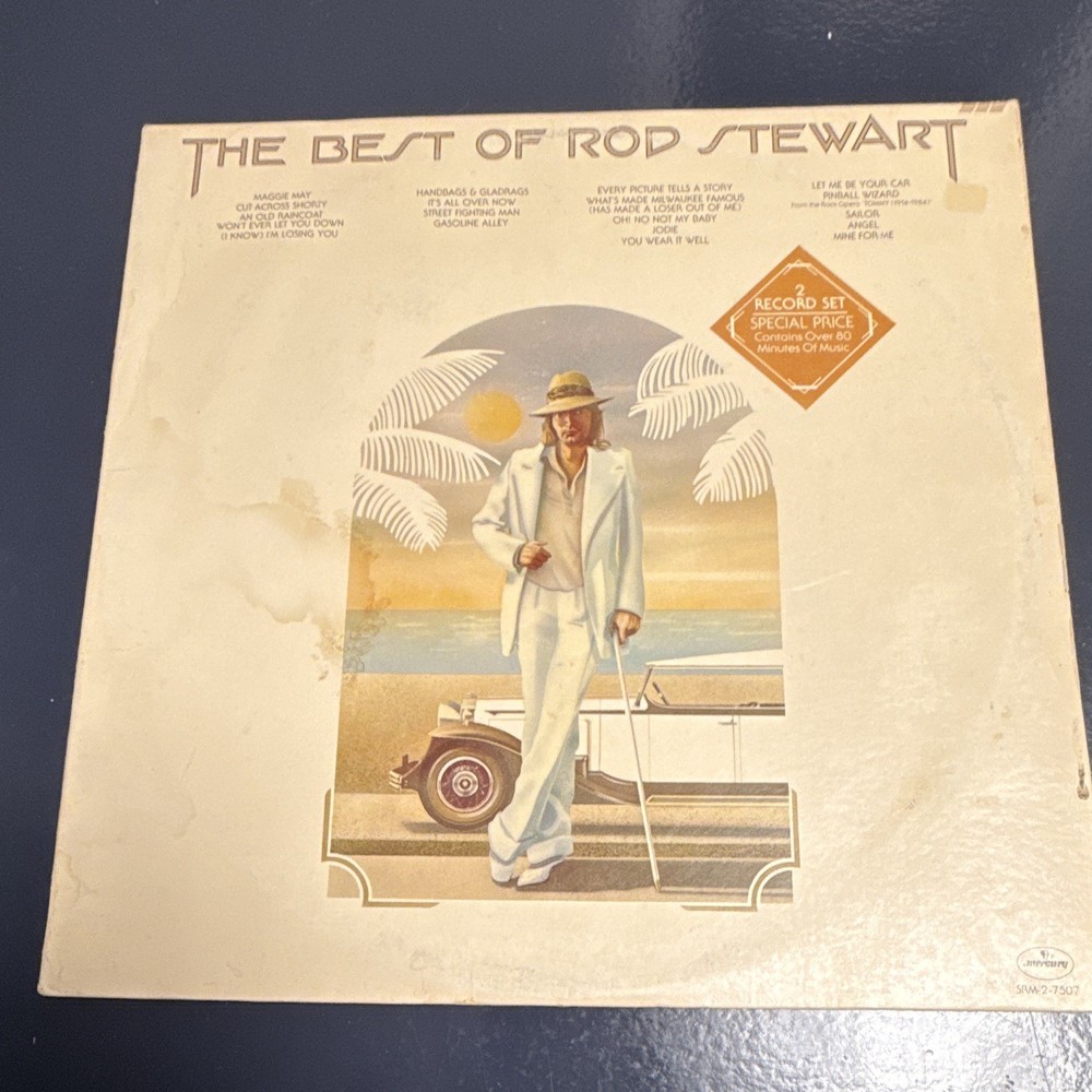 Rod Stewart The Best Of Rod Stewart 2xLP 12″ 33RPM Mercury SRM-2-7507. 22