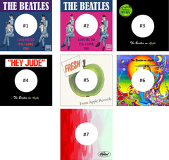 Beatles Apple/Fool/Tollie Fantasy 45 Company Sleeves! Five Pack(You Pick Design)
