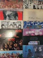Lot Of 21 Vintage Vinyl Rock Albums ROLLING STONES,ACDC,LED ZEPPELIN,BEATLES ETC