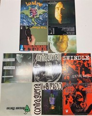 5 Punk Rock Metal Posters Art Wall 1990s-2000s 7″ Record 45rpm Sleeve Unfolded