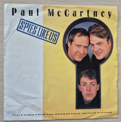 13 Paul McCartney ‘SPIES LIKE US’ 7″ UK vinyl single 1985 1st pressing EX/VG+