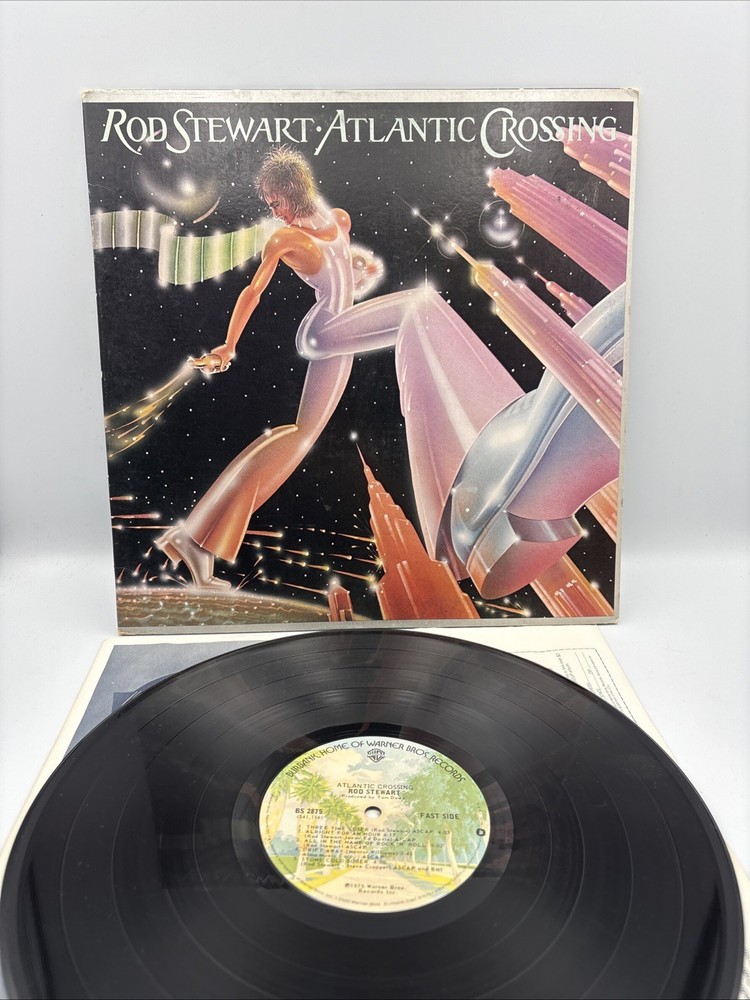 Rod Stewart Atlantic Crossing Vinyl Record LP Warner Bros. BS 2875. Vg