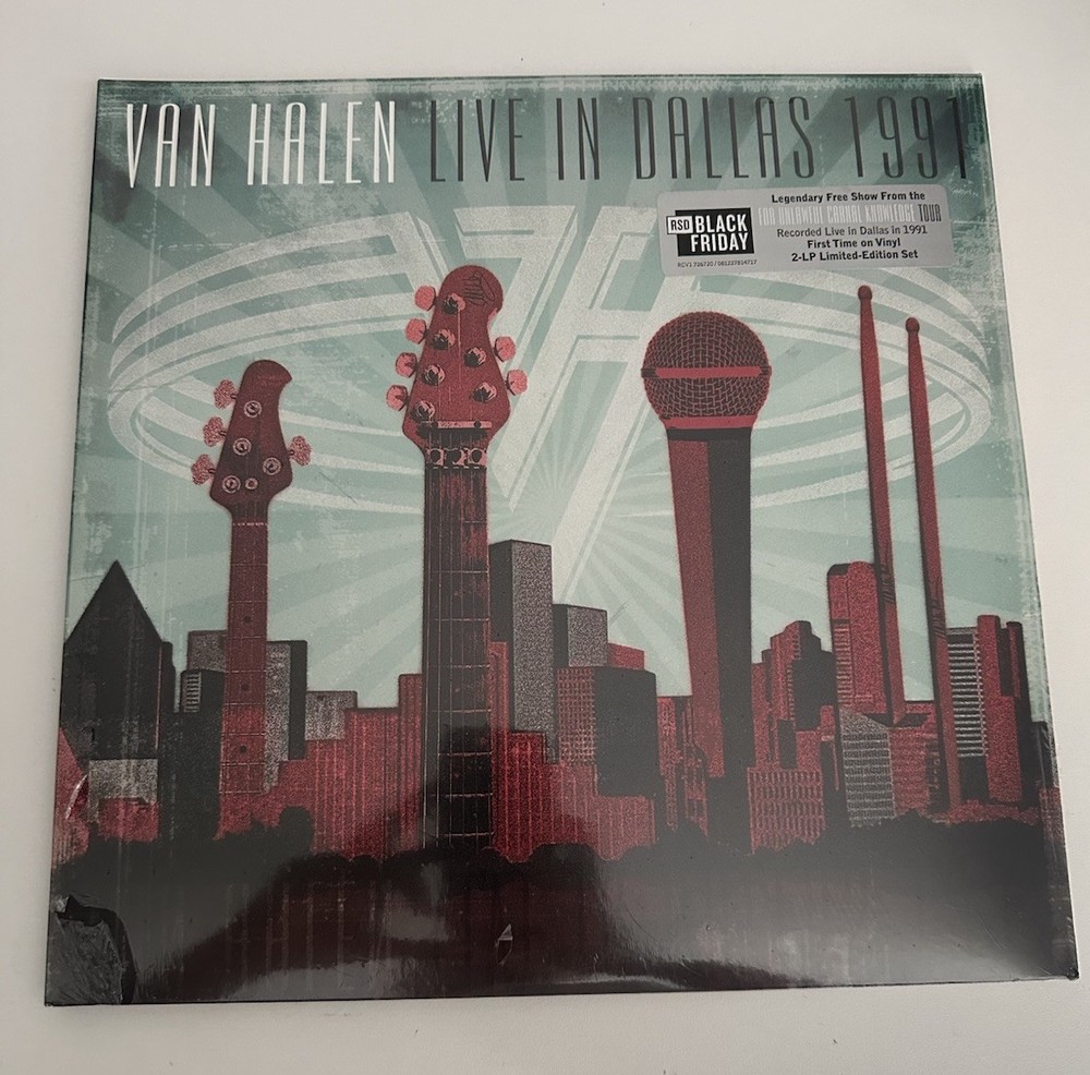 VAN HALEN Live In Dallas 1991 Red 2LP Vinyl RSD Black Friday 2024