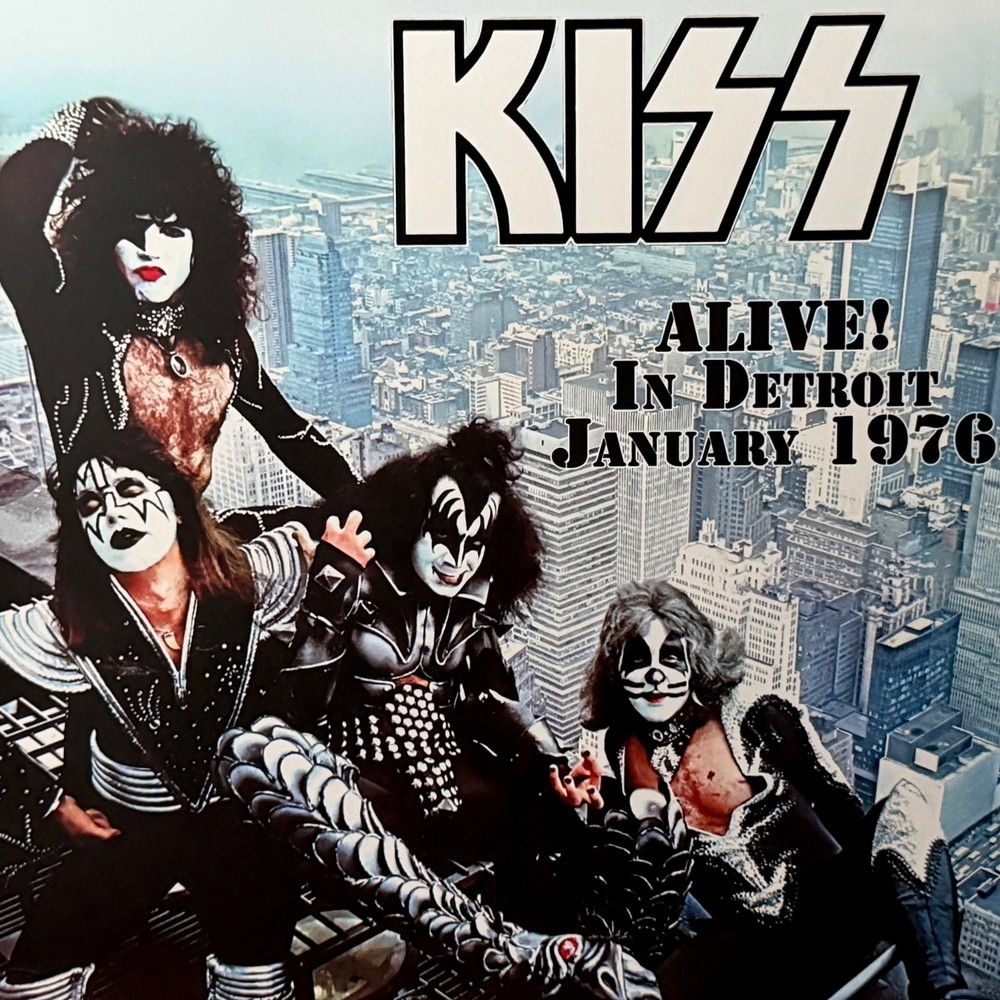 KISS Alive in Detroit January 1976 2 LP Blue Vinyl Soundboard NEW