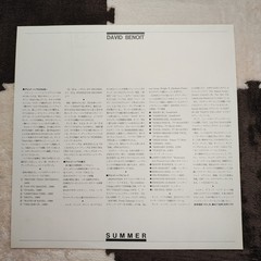 DAVID BENOIT-SUMMER K28P-6420 JAPAN PROMO ISSUE 1LP OBI,INSERT,POST CARD