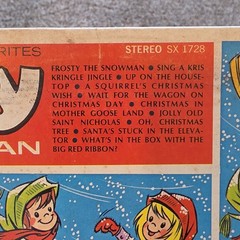 Tinkerbell Stereo Frosty the Snowman 12″ Vinyl LP 33 RPM Caroleer SX 1728