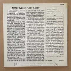 BARNEY KESSEL – Let’s Cook! 1980s UK pressing. CONTEMPORARY. JAZZ