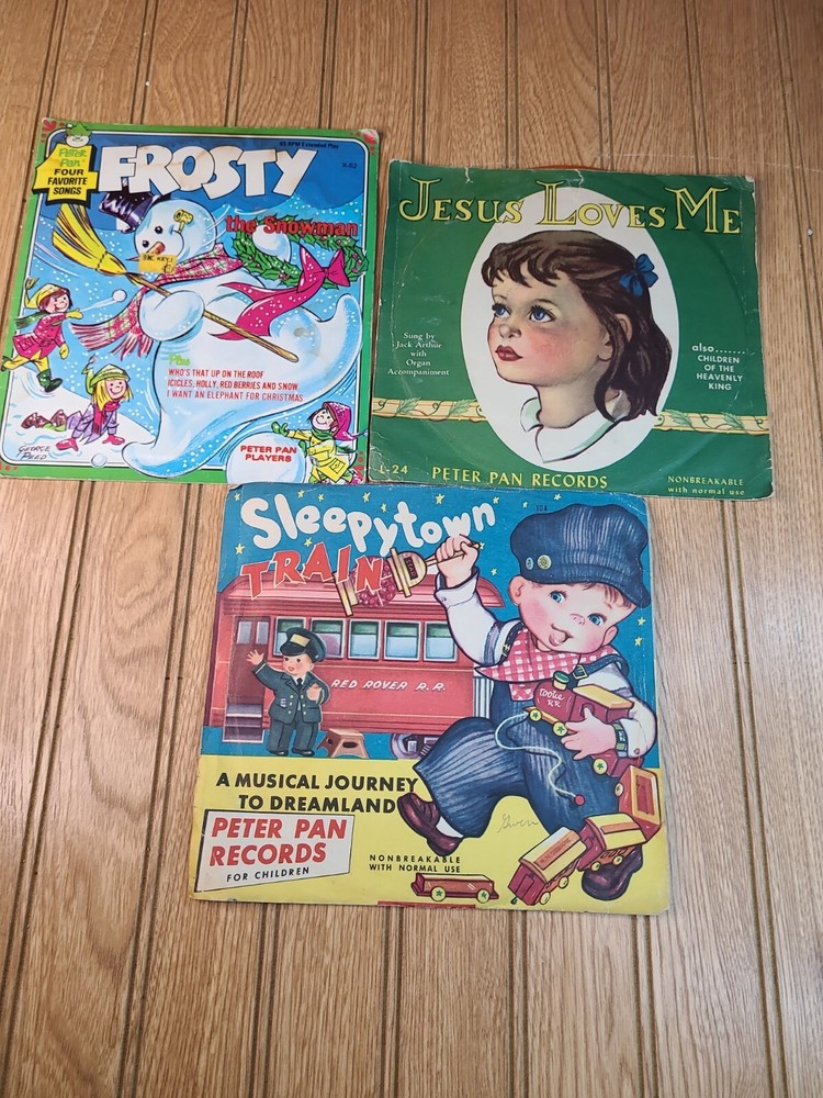 Vintage Peter Pan Records FROSTY THE SNOWMAN 45 rpm Vinyl Record