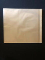 100 Record Sleeves Resealable Flap clear Plastic Outer 33 RPM LP Cover Album bag