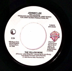 JOHNNY LEE SAY WHEN/THE YELLOW ROSE WARNER BROS RECORDS VINYL 45 74-68