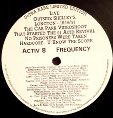 Altern 8 Activ 8 Frequency 12″ Vinyl 1991 45rpm Limited Edition Hardcore VG/NM