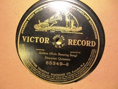1913 HAWAIIAN QUINTETTE Steel Guitar Aiaihea Hula Song / Kumukahi VICTOR 65349