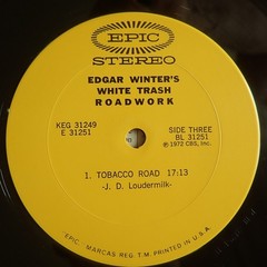 Edgar Winter’s White Trash Roadwork Vinyl LP Epic #KEG 31249 1972 1st Press CSM