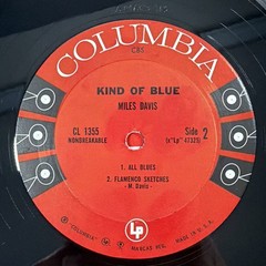 Miles Davis – Kind of Blue LP Vinyl Record CL 1355 Columbia 6-Eye Red Label Mono