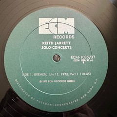 Keith Jarrett Solo Concerts Vinyl 3LP Box Set With Booklet 1973 ECM Records Jazz