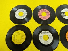 FOR DECOR LOT OF 12 PROMO LABEL 7″ 45 RECORDS Motown Virgin Decca RCA Atlantic
