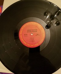 JOHNNY WINTER SECOND WINTER TWO RECORD LP WITH BLANK BACK ON SIDE FOUR