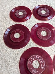 Lot of 10 RCA Victory Red Seal Records Red Vinyl 45 rpm for Crafts, Decoration
