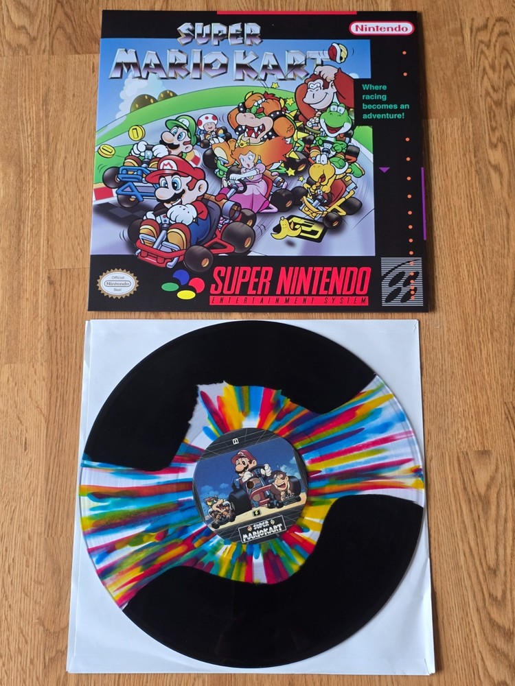 Super Mario Kart Vinyl LP Record OST VGM Super Nintendo SNES Not Moonshake