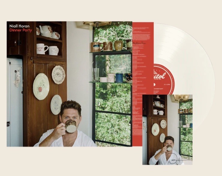 SIGNED 5×7 Niall Horan Dinner Party Porcelain White Vinyl LP Record NIP