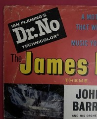 RARE DR. NO Picture Sleeve 45 VG+ JAMES BOND John Barry Ultrasonic