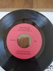 Mega Rare Early 60s Private Pressing 45 RPM Record Easy Way Out by Don Taylor NM