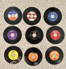 Lot of 9 Vintage 45 RPM Vinyl Records Soul R&B Rock & Roll James Brown Sam Cooke