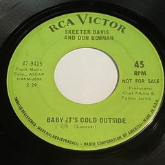 Skeeter Davis And Don Bowman: For Loving You / Baby It’s Cold Outside 45 – RCA