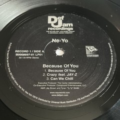 NE-YO Because of You – EX 2 x Vinyl LP – 2007 Def Jam B0008697-01